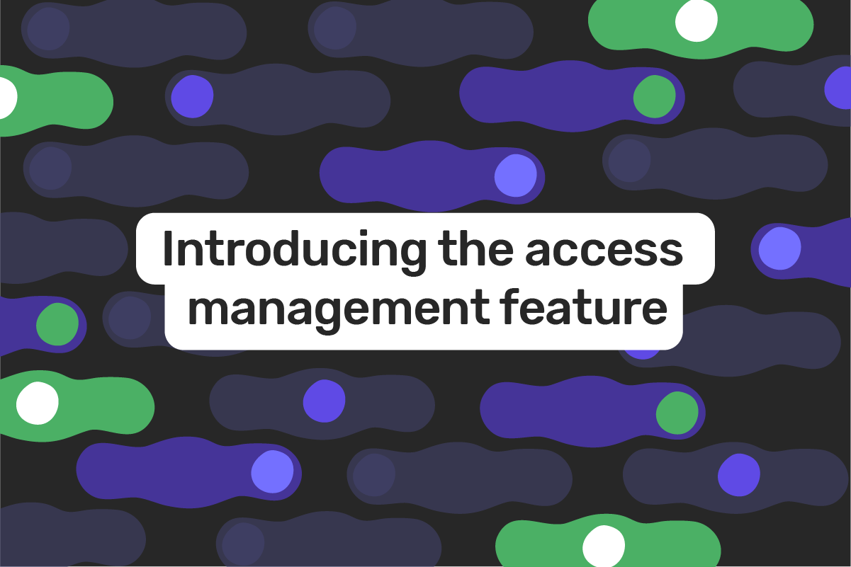 Genome now has the access management feature