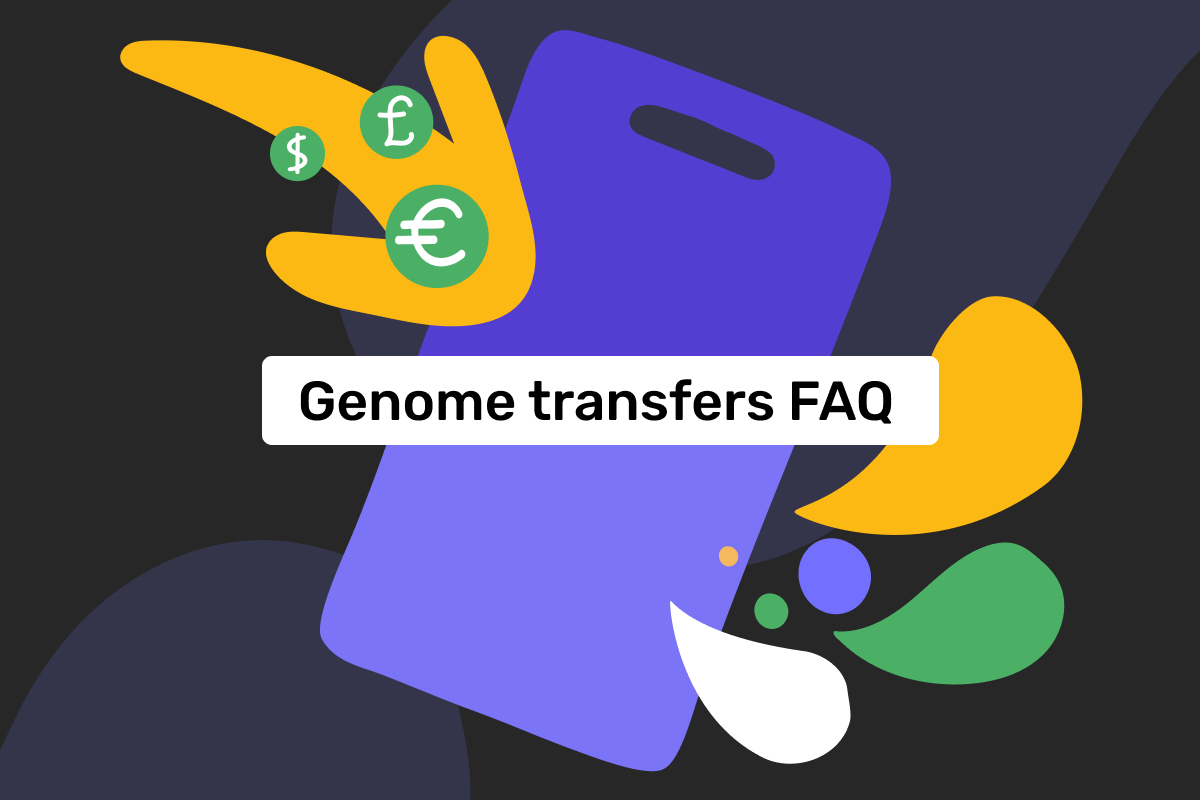 Money transfers at Genome: options, fees, transfer execution times