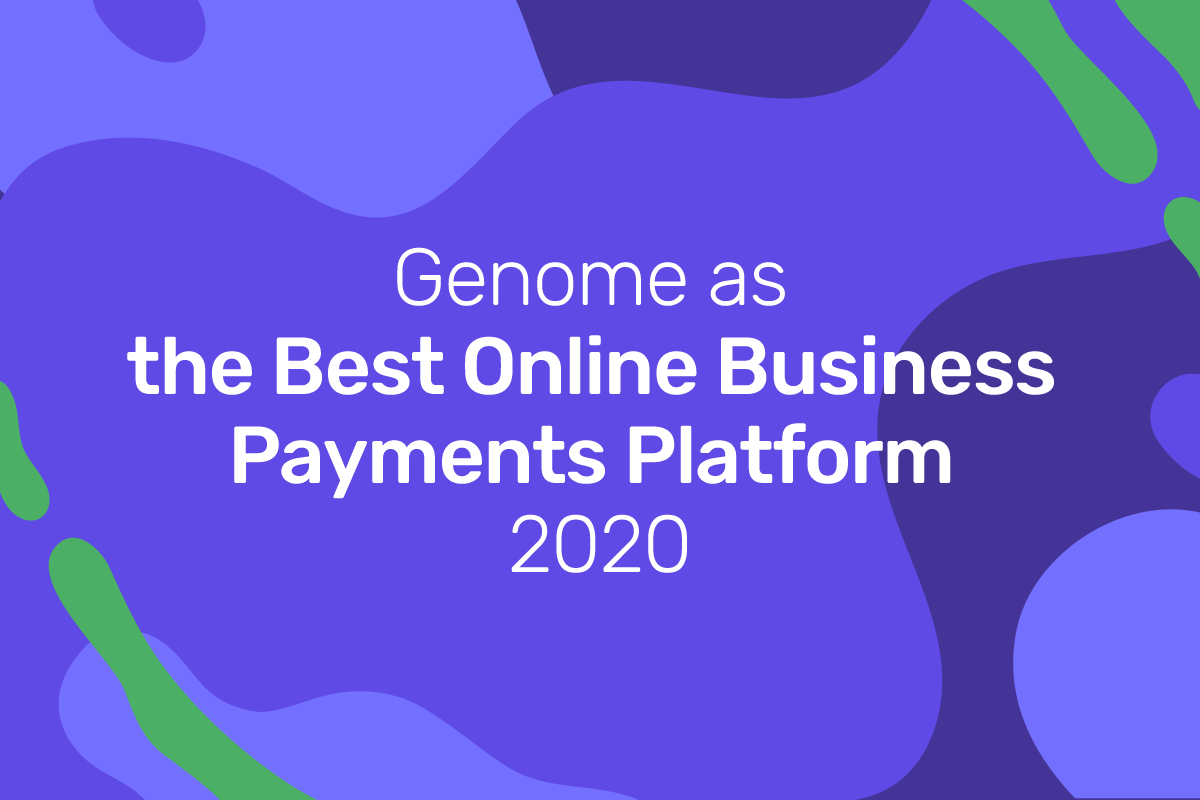 Genome was recognized as the Best Online Business Payments Platform 2020