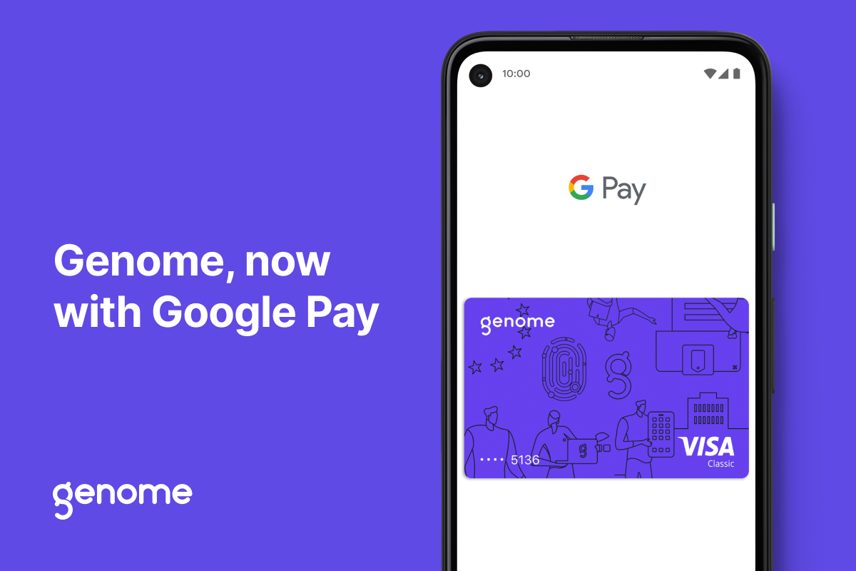 Google Pay is now available on Genome cards!