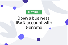 Tutorial: Open a business IBAN account with Genome