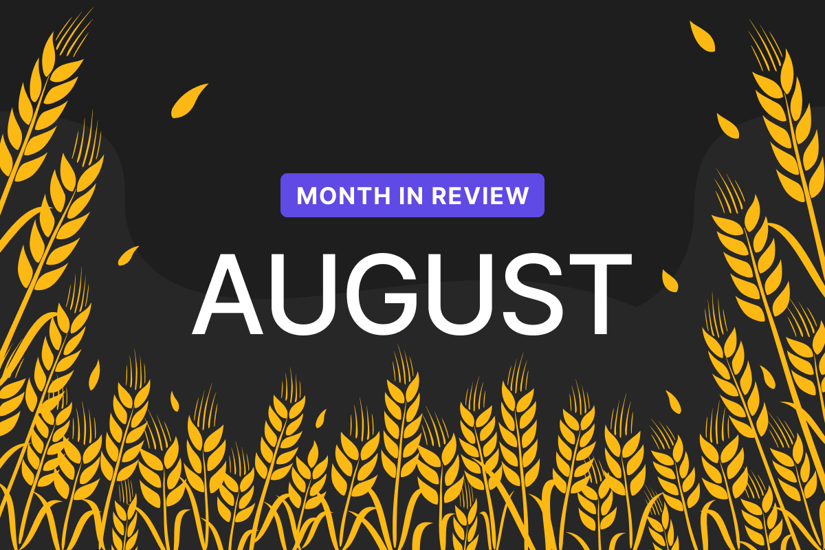 Month in review: August 2026