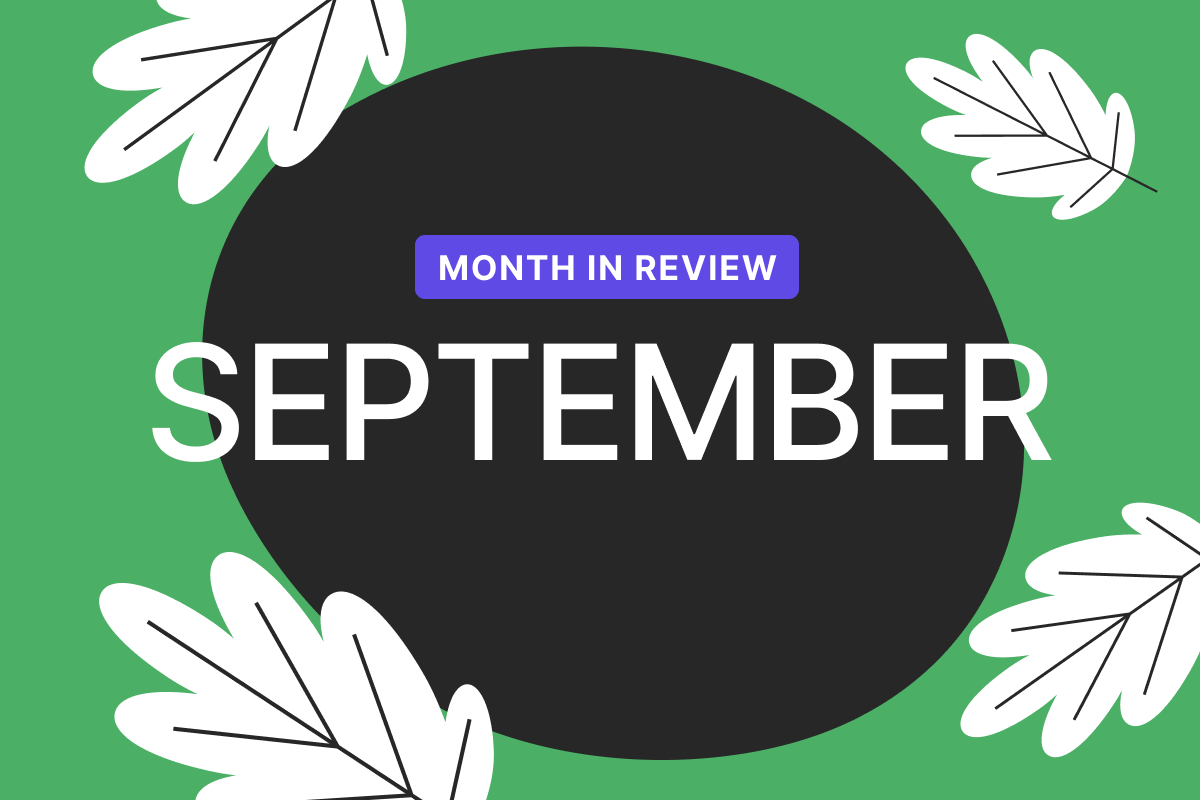 Month in review: September 2026