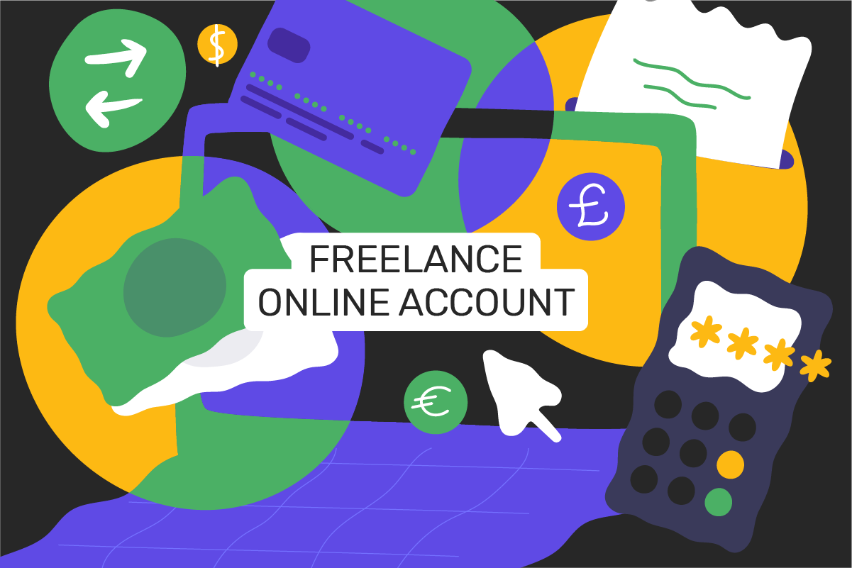 Online account for a freelance IT specialist