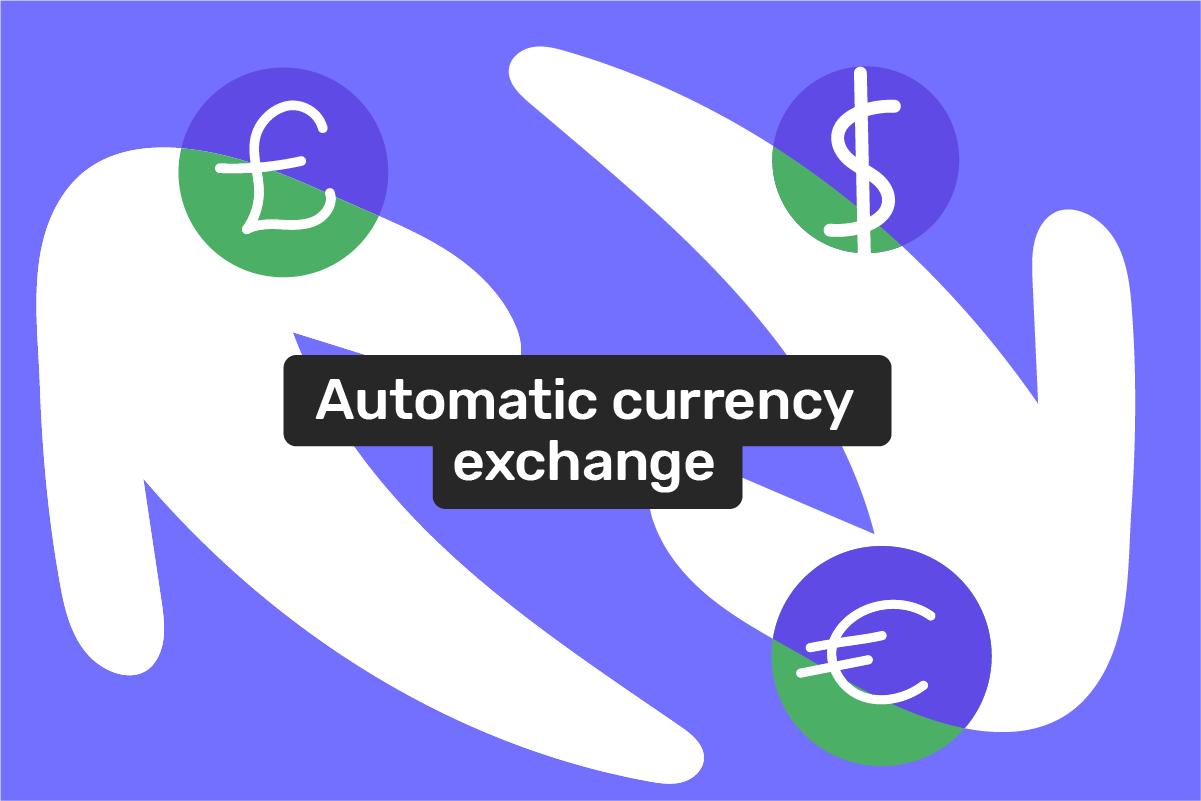 Automatic currency exchange in different countries in Europe