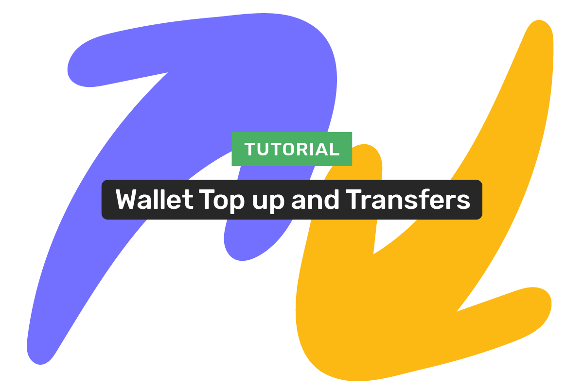The personal wallet features: top up and transfers